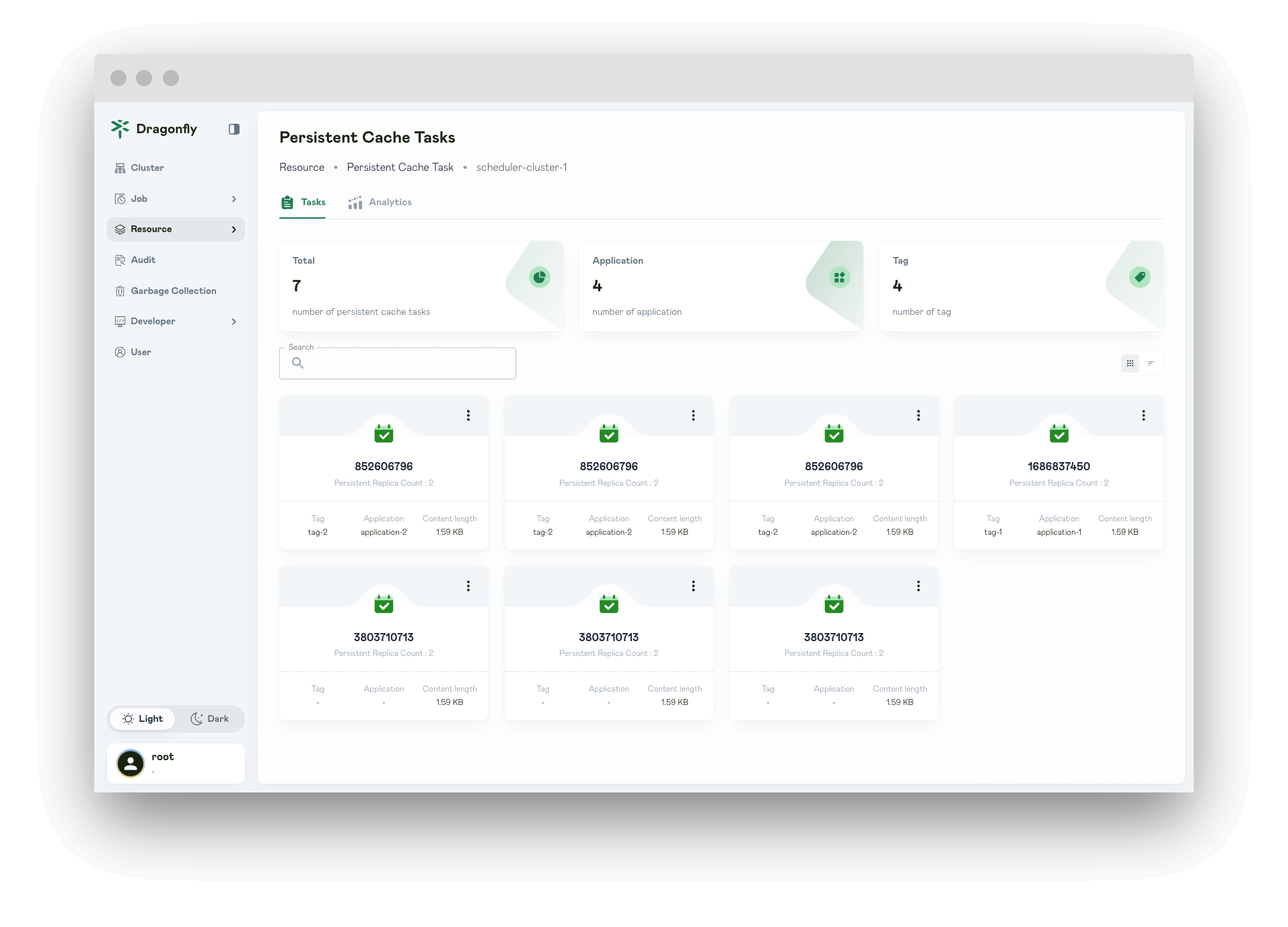 persistent cache tasks